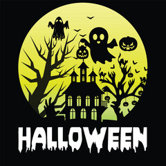 Halloween t shirt design Scary Halloween