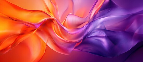 Fototapeta premium Abstract vibrant fluid fabric design.