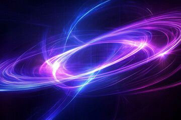 Futuristic abstract technology background featuring digital circuit patterns, glowing blue and purple lines, high-tech design, cybernetic elements, and dynamic energy visuals