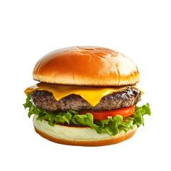 Clean Vector Image of a Cheeseburger