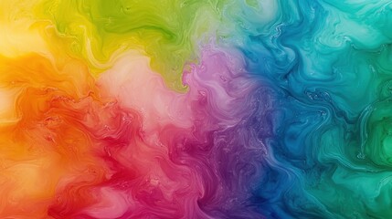 Vibrant Swirling Colors in Abstract Painting Style Create a Colorful Background for Art and Design