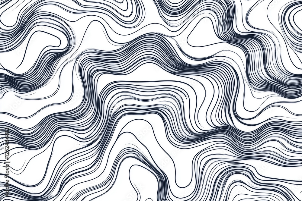 Poster black and white seamless stripe pattern with linear abstract texture – geometric background for flye
