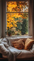 Cozy Autumn Living Room &ndash; A Warm and Tranquil Retreat