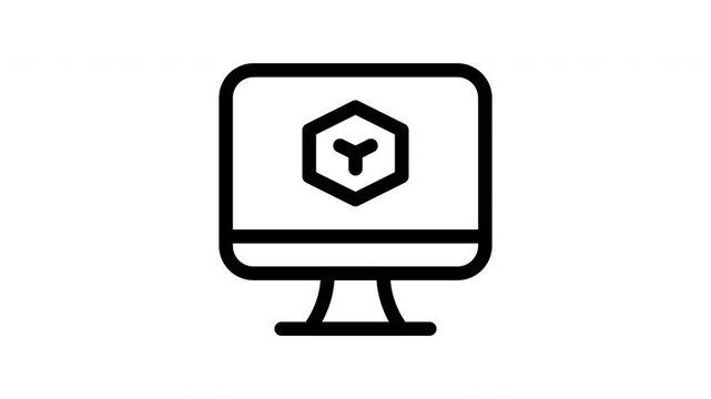 simulation animated icon