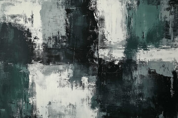 Vintage distressed textured background with aged painted design in dark slate gray, dark sea green, and muted gray tones, ideal for creative projects, overlays, and graphic design.