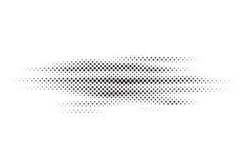 Halftone lighting effect. Black dot Brush vector design.
