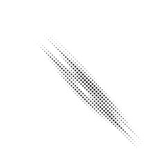 Halftone lighting effect. Black dot Brush vector design.