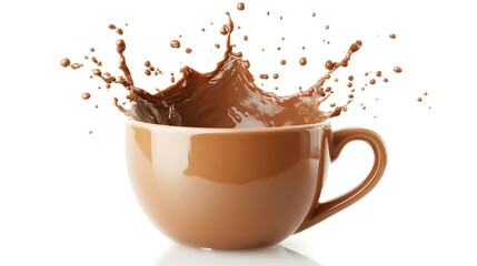 Chocolate Splash in a Mug: A Delicious Moment Captured
