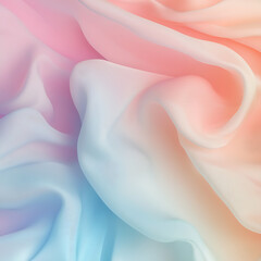 Obraz premium Pastel Draped Fabric Abstract Swirling Texture