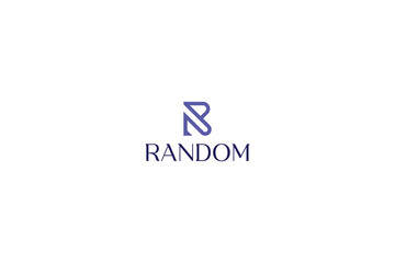 Fototapeta premium Letter R minimal unique logo 