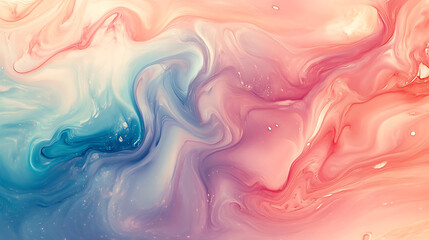 Obraz premium Abstract Swirling Pastel Colors Paint Texture