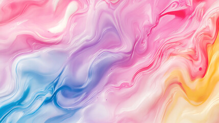 Fototapeta premium Abstract Pastel Swirls Colorful Fluid Art Design