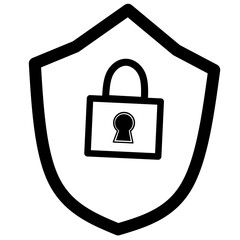 Security and lock icon vector illustration