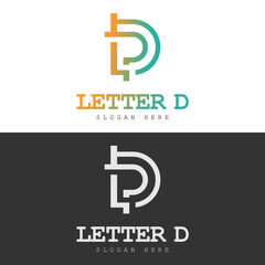 Letter D Logo Vector Stock Illustration