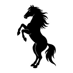 horse silhouette vector