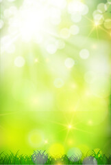 Obraz premium 和柄 新緑 水彩 背景