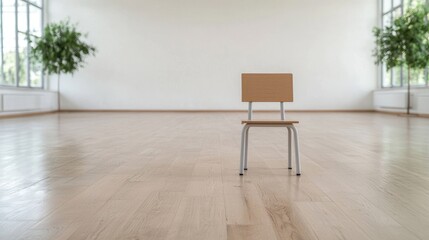 Empty Classroom Chair, Interior, Study Space, Educational Setting,  Possible Stock Photo Use
