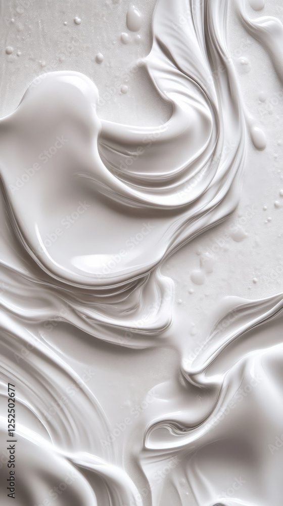 Poster creamy abstract texture with flowing lines and smooth surface, artistic background concept