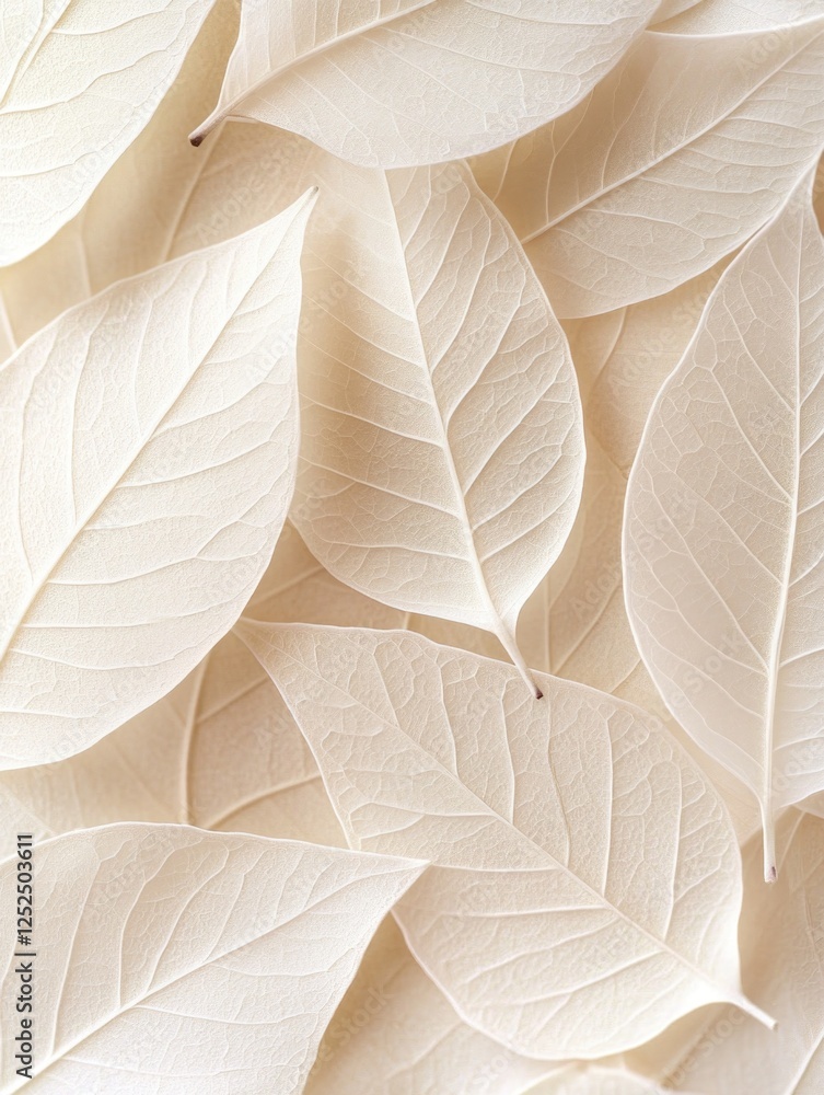 Poster Close-up of white leaves