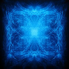 Abstract Expression of Energy Emanating Intense Blue Light Radiating Energy Field Composition Design.