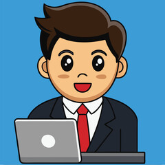 Businessman at his Desk