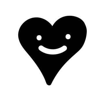 Heart Smile Black