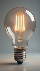 kreative gluhbirne lamp light electricity energy bulb idea stream glasses bright concept electric environment idea green inspiration force ecology innovation heaven blue technology symbol volt