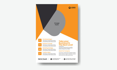 Poster flyer pamphlet brochure cover design layout space for photo background, vector illustration template in A4 size