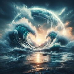 Ocean Waves Crashing The powerful and untamed natu