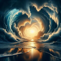 Ocean Waves Crashing The powerful and untamed nature of the ocea