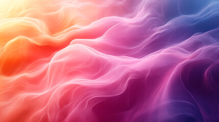 Obraz premium Abstract Colorful Waves Flowing Design Soft Pink Purple Orange Background Texture Art Fluid Light 