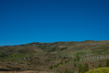 Hillsides in rural Colorado