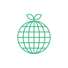 シンプルな地球のアイコン