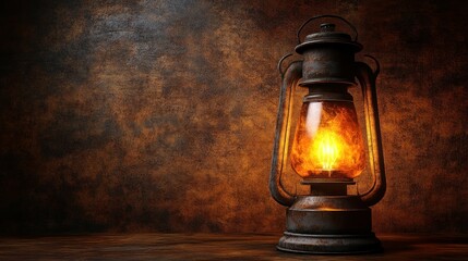 Rusty Lantern in the Dark: A Glimmer of Hope