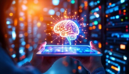 Augmented Intelligence Interface, Brain Data Visualization on Tablet Device
