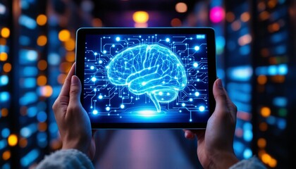 Exploring Artificial Intelligence, A Digital Brain Interface on Tablet