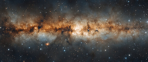 A beautiful galaxy in the universe, full of stars, the Milky Way, outer space, space background, cinematic.