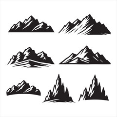 vector illustration of mountain landscape