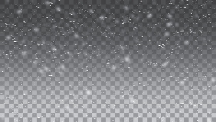 Snow overlay illustration, snowflakes and ice, winter background png. Snow white stardust isolated on transparent background. Flying silver sparkles and shining particles.