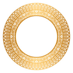Luxury golden royal mandala arabesque islamic pattern for wedding invitation card in gold transparent background