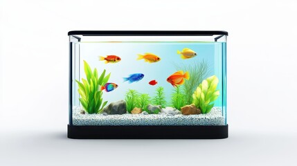 Colorful Fish in a Modern Aquarium