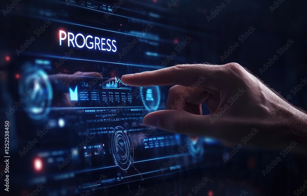Poster tracking progress: monitoring data and achieving goals with advanced technology