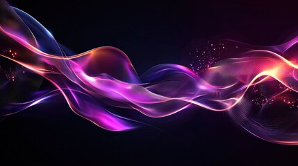 High-tech abstract connections with light effects.