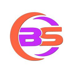 Web line modern color full letter logo design