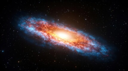 Fototapeta premium Spiral Galaxy In Deep Space