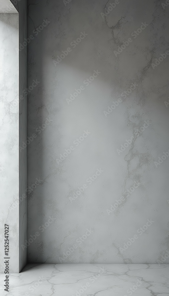 Aufkleber gray room background abstract wall empty white wall background room abstract grey design space blank