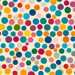 Cheerful abstract dots in a contrasting dark setting