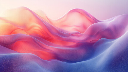 Obraz premium Abstract Pink Purple Blue Wave Digital Art Background Texture Design Soft Silk Style Color Image 