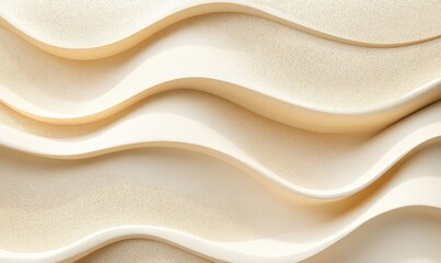 Obraz premium Sand Colored Waves Background, Generative AI