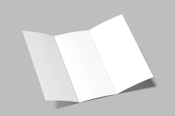 Brochure Trifold blank mockup